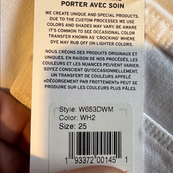 Hudson Jeans White Denim Shorts Croxley Size 25 - Picture 8 of 9